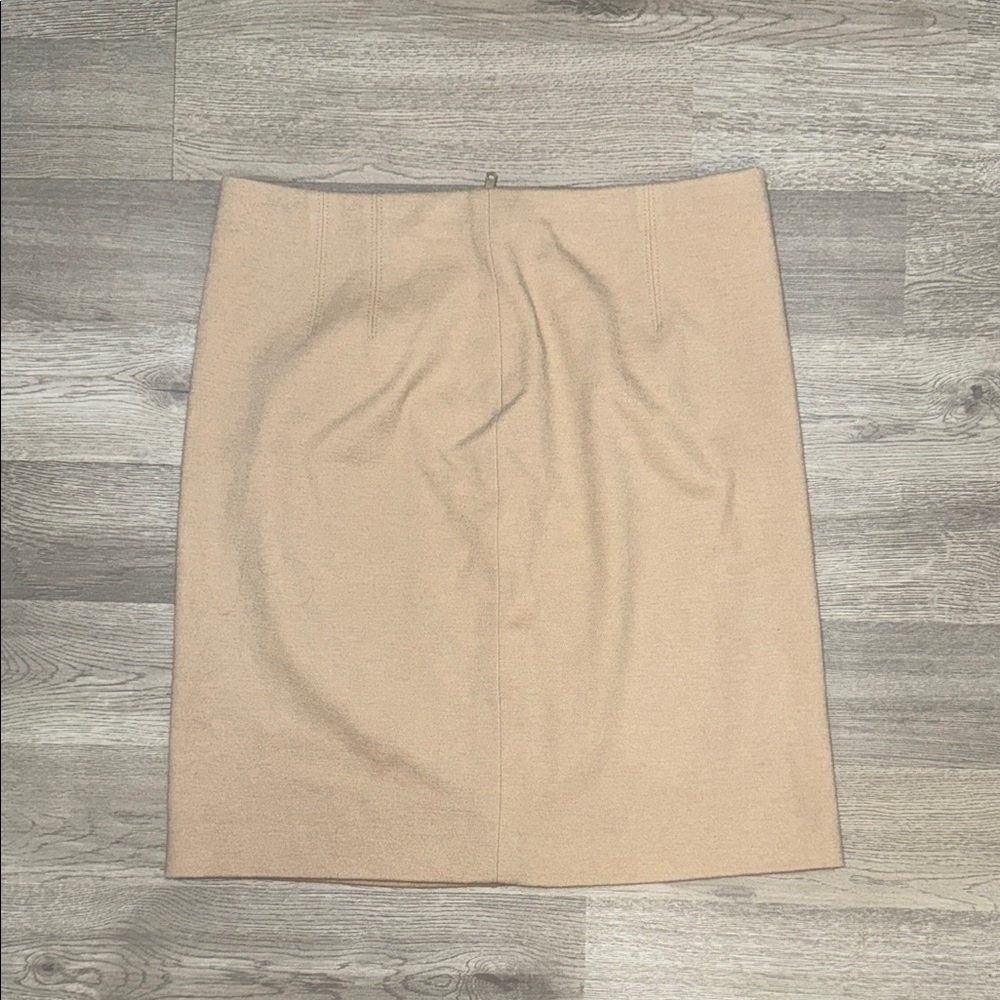 Ann Taylor Cream Wool Blend Back Zip Pencil Skirt Sz 4!